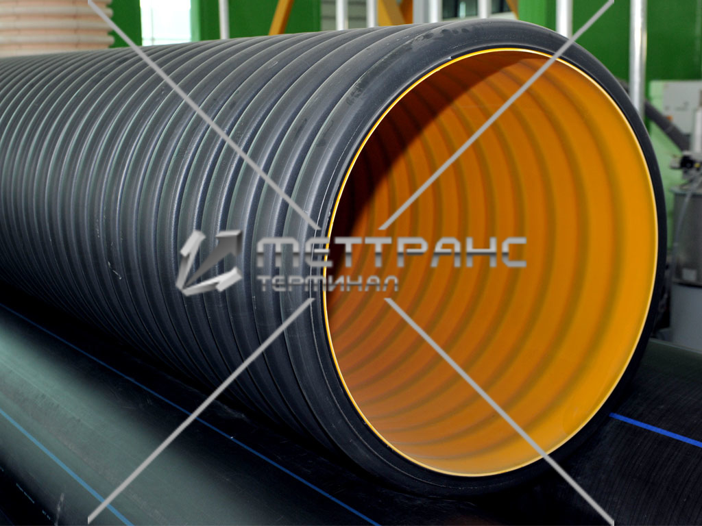 Труба полиэтиленовая ПЭ гофрированная в наличии на складе в Ташкенте по ...